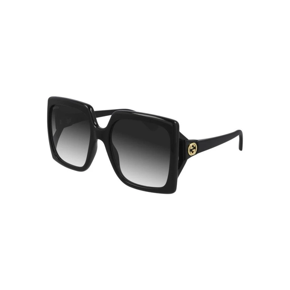 Gucci Black Sunglasses, Female, 56 Mm, Square Sunglasses