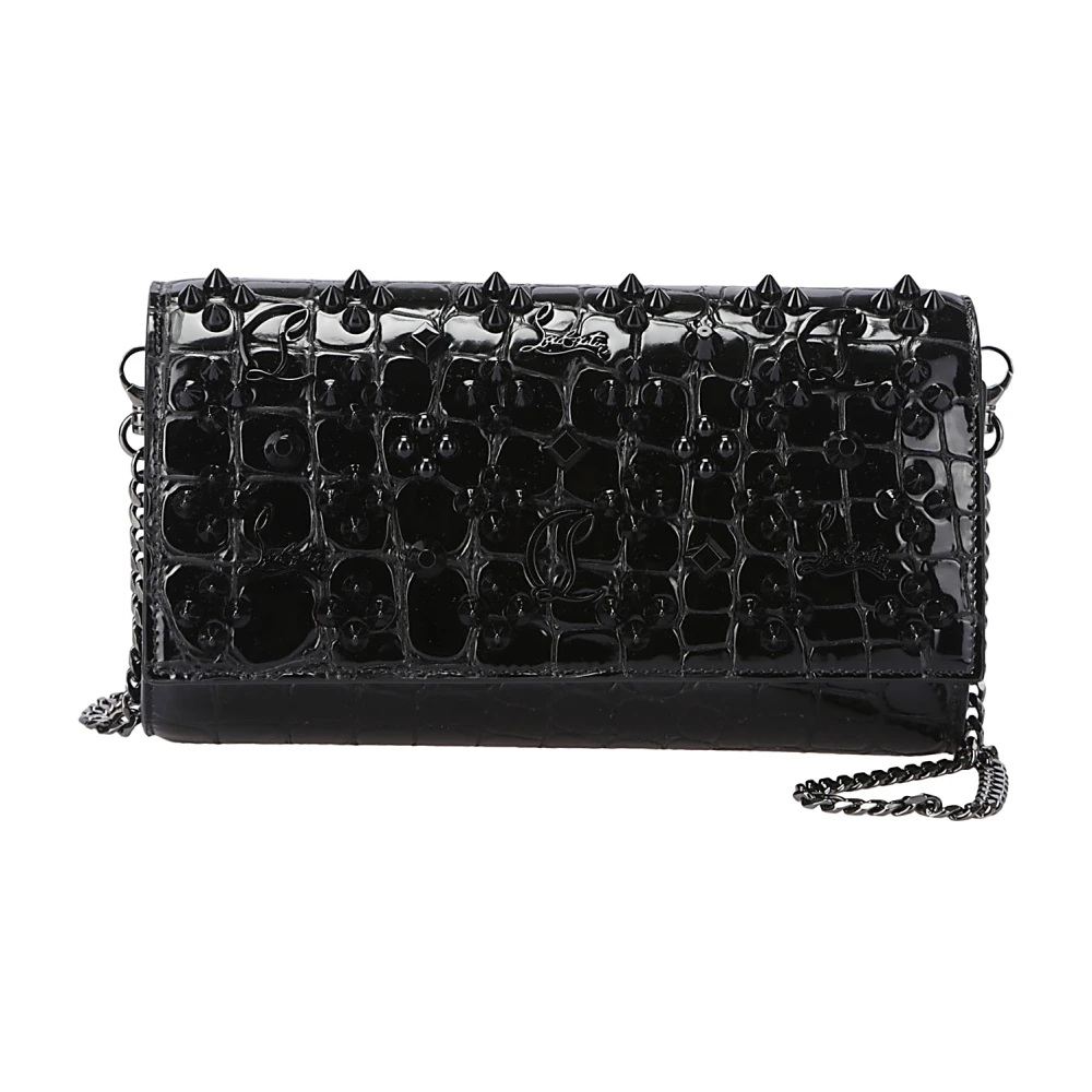 Christian Louboutin Gestudeerde Schouderband Schoudertas Black Dames