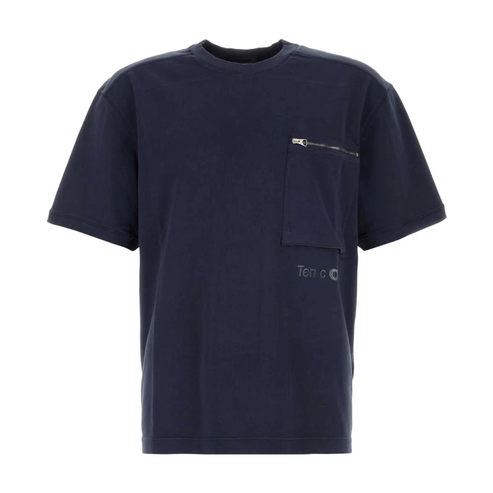 Ten C - Tops > T-Shirts - Blue - Ten C - Modalova