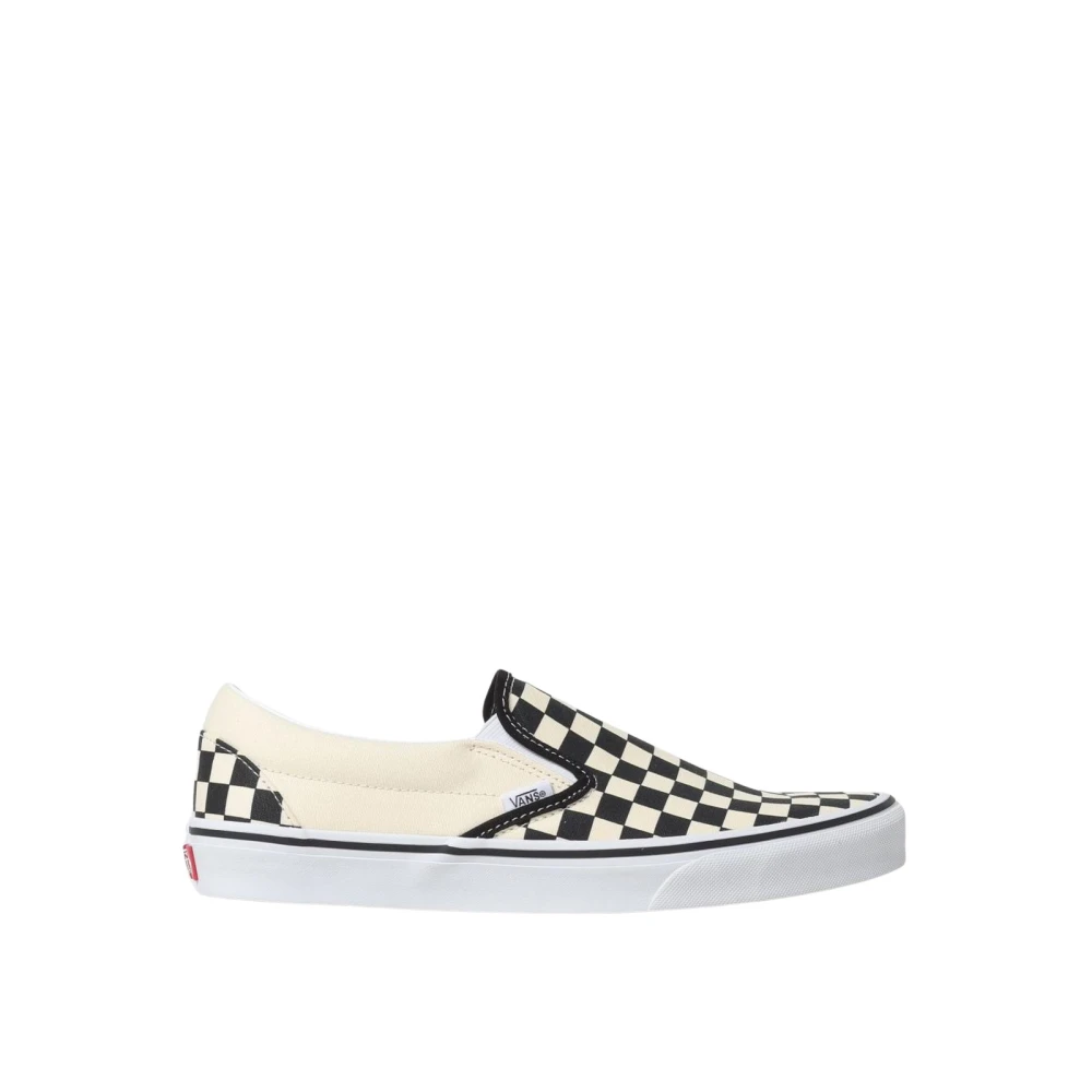 Vans Classic Slip-On Checkerboard Canvas Heren Schoenen Beige