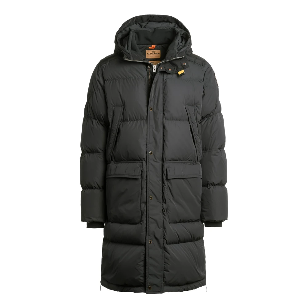 Parajumpers Black Long Bear Puffer Coat With Hood - Male - Down Coats - Xl - Coats