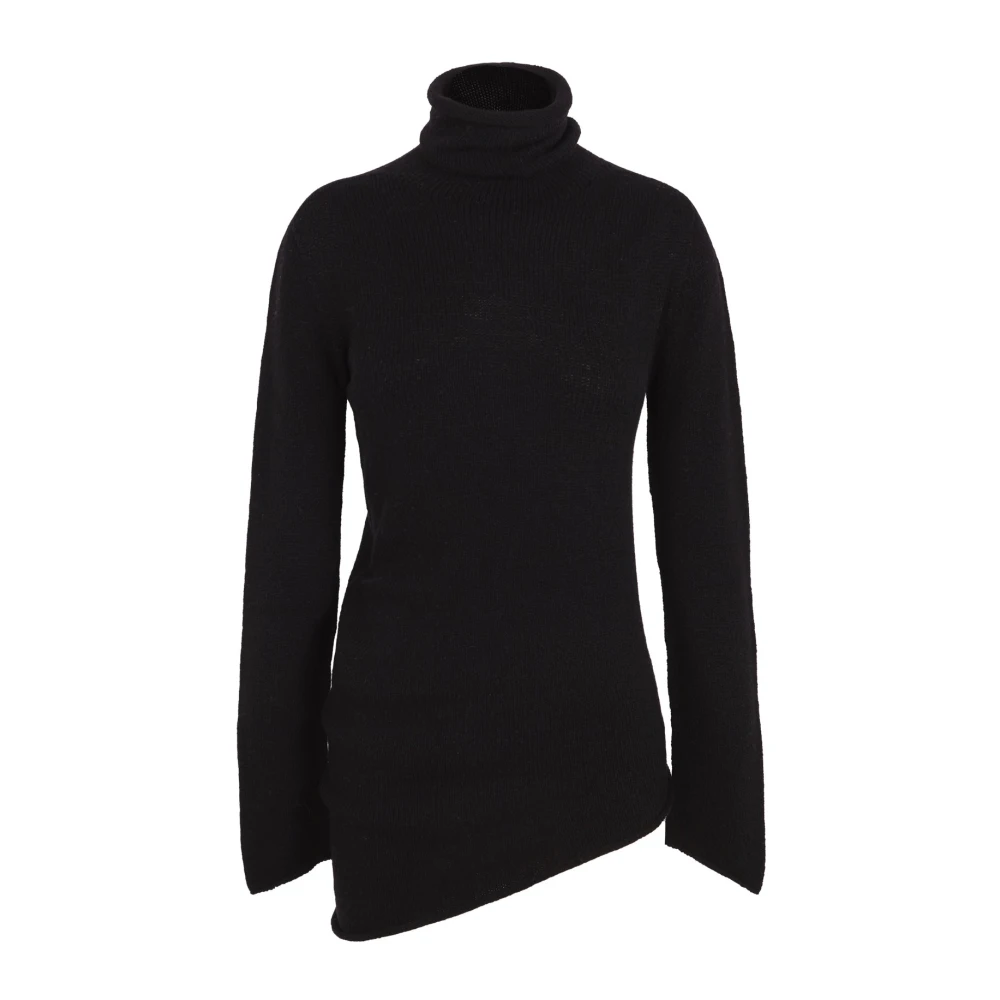 Cortana Snow hoognek wollen en kasjmier trui in zwart Black Dames