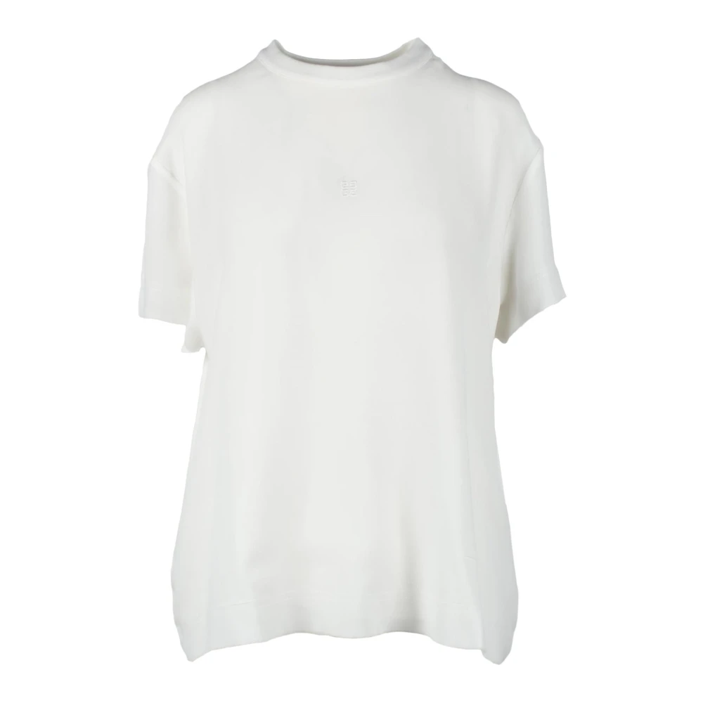 Givenchy Zijden Gebreide Top White Dames