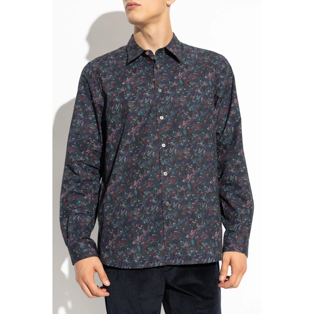 PS By Paul Smith Katoenen overhemd Multicolor Heren