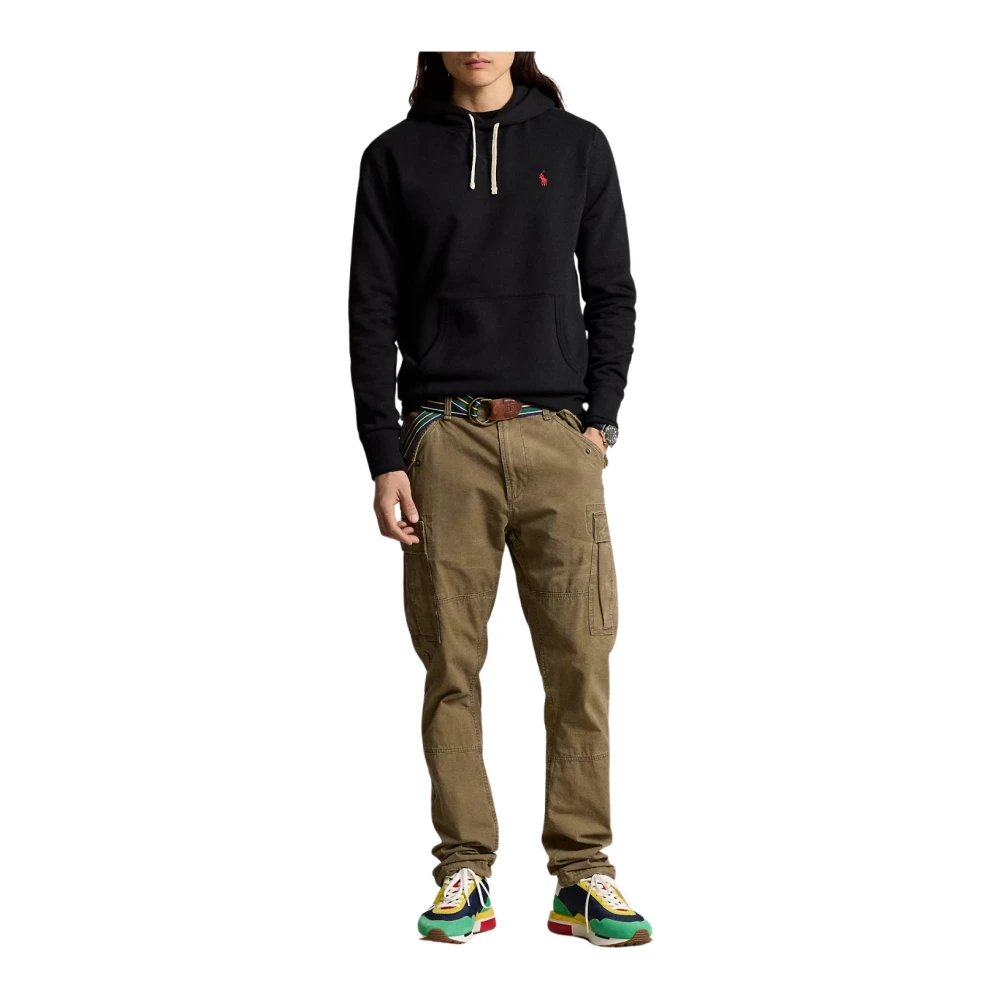 Polo Ralph Lauren Zwarte Fleece Gebreide Trui Black Heren