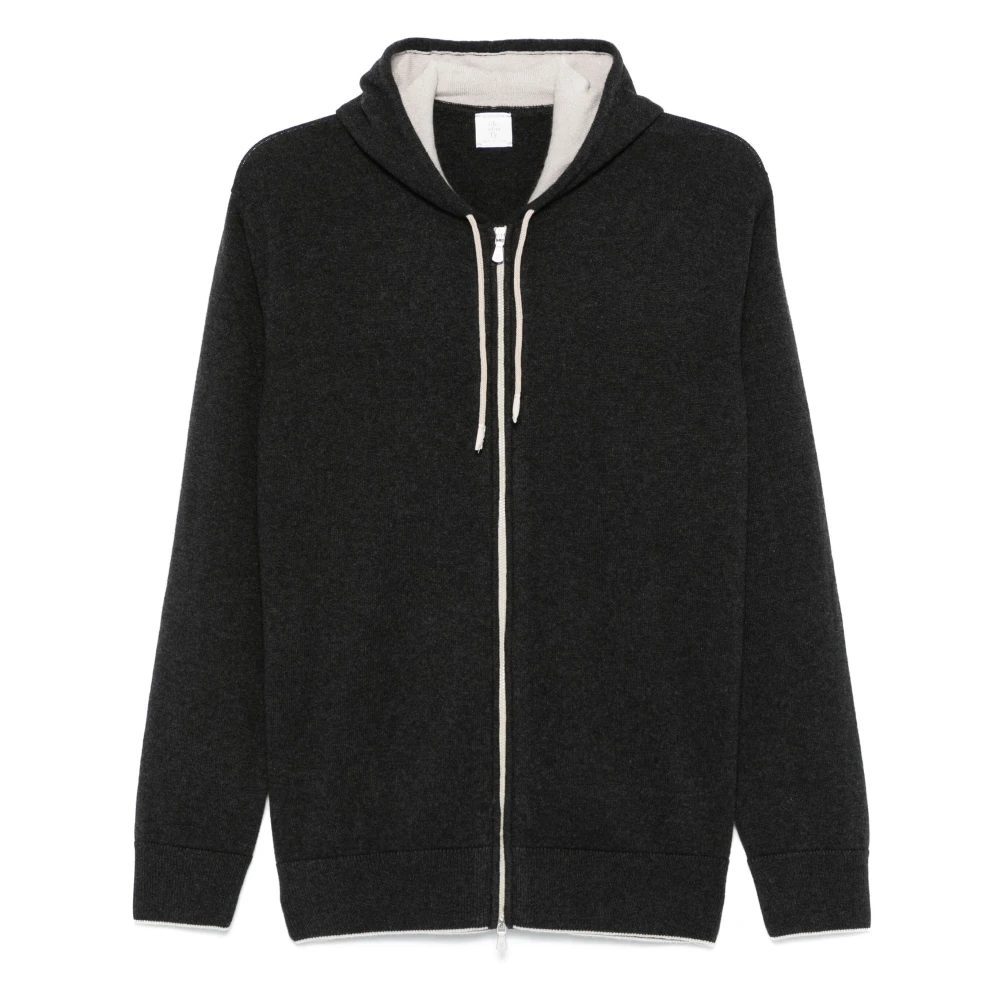 Eleventy Luxe Cashmere Rits Cardigan Gray Heren