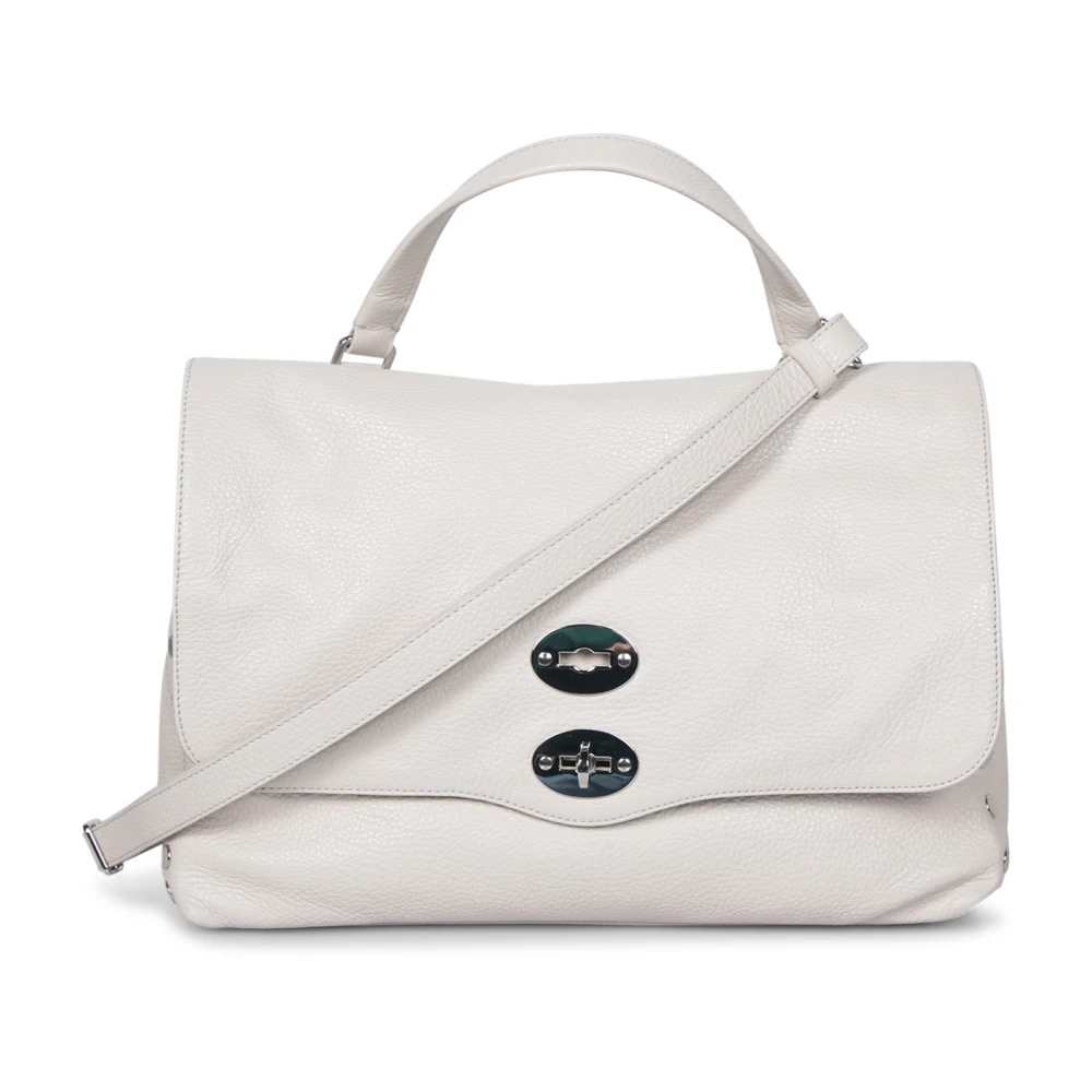 Zanellato Witte leren tas met verstelbare band White Dames