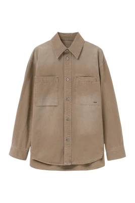 Back Logo Denim Shirt
