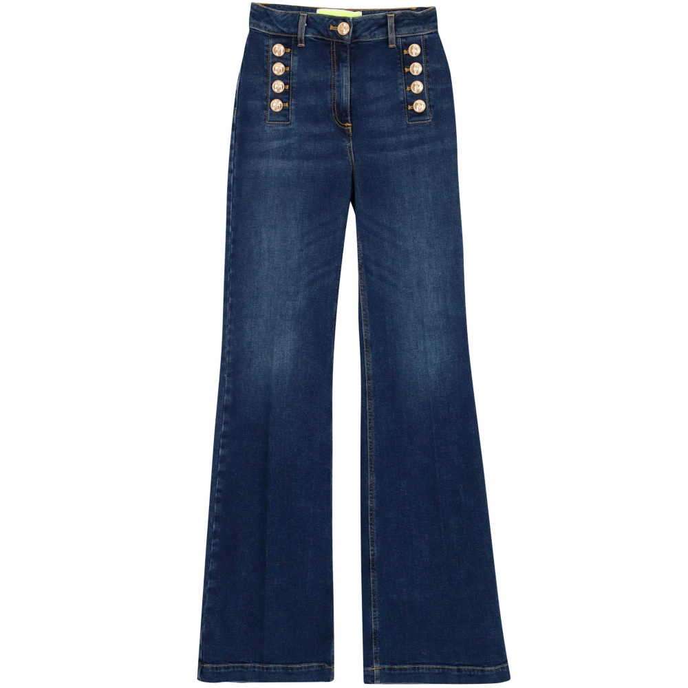 Elisabetta Franchi Blauwe Jeans van Model Pj29D36E2 Blue Dames