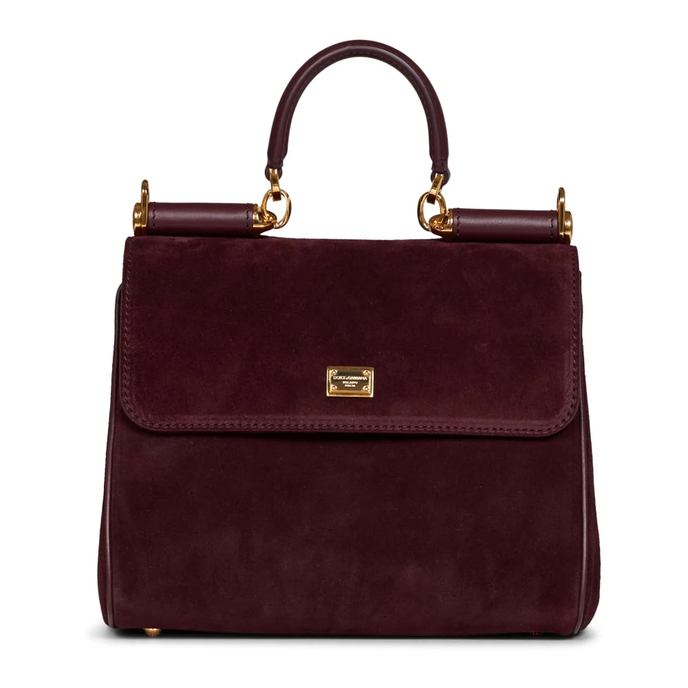 Dolce & Gabbana Donna Marrone - Borsa A Mano Strutturata Con Charm A Lucchetto - Bags - One Size