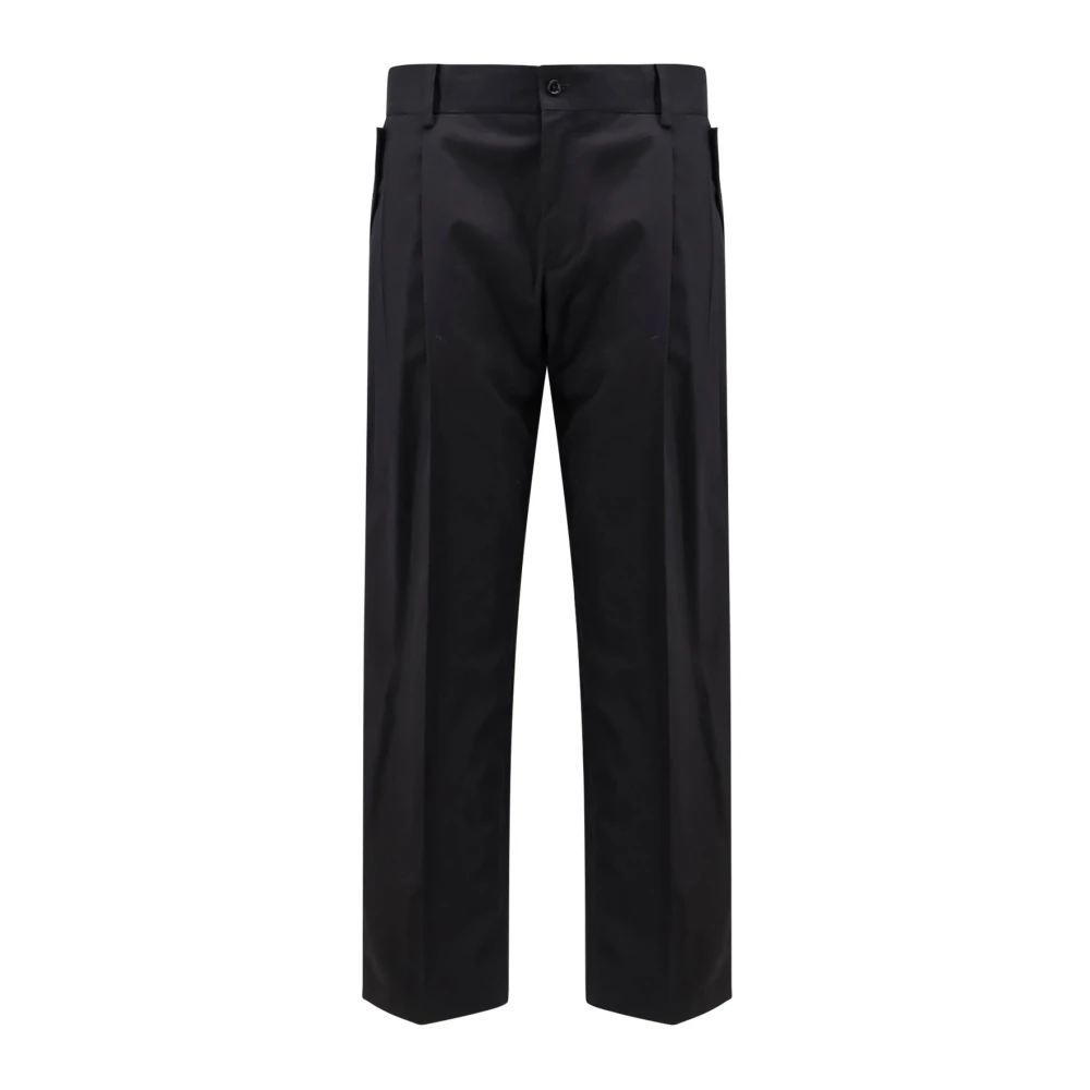 Dolce & Gabbana Men's Black Straight Trousers - Straight Trousers - M - Trousers