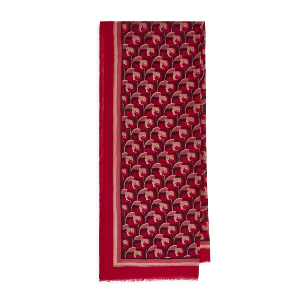 Maliparmi 70X180 Collection Prints Sjaal Red Dames