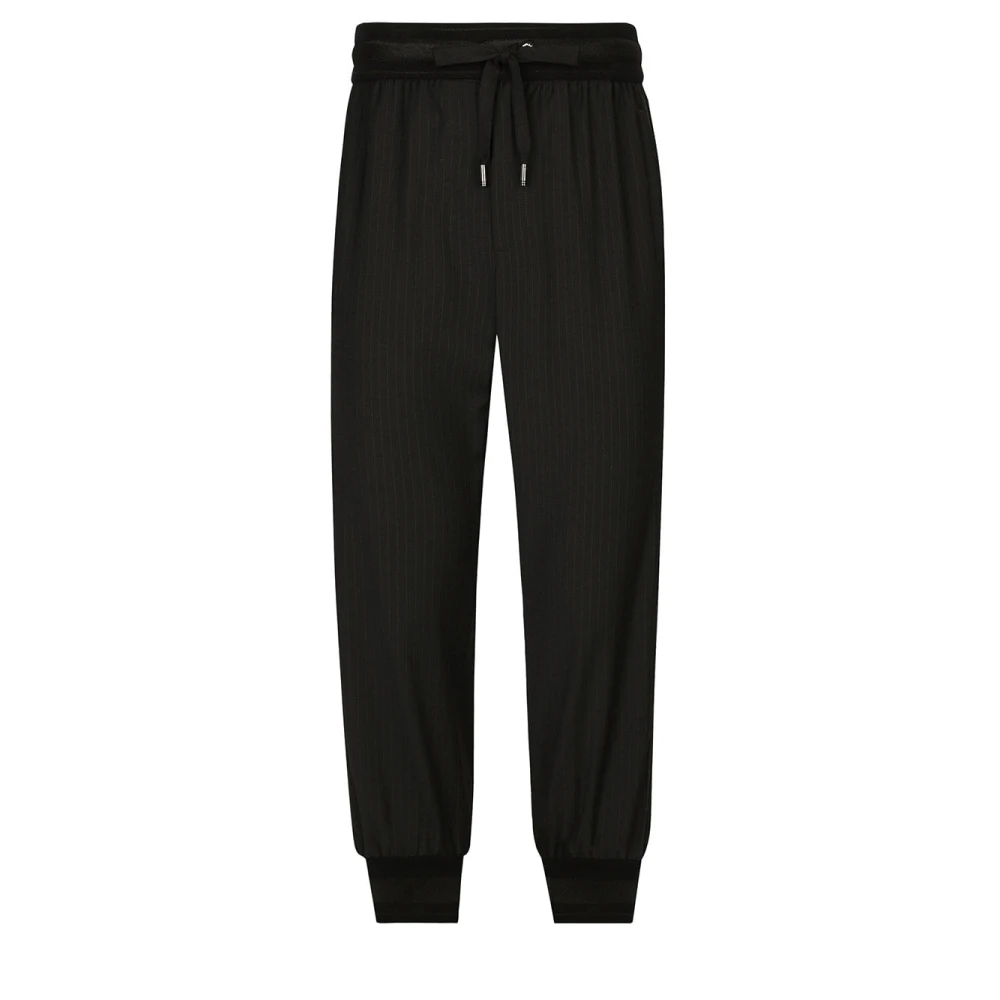 Dolce & Gabbana Men's Black Joggers - Sweatpants - L - Trousers