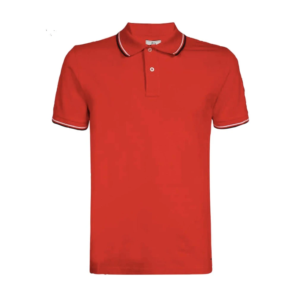 Woolrich Heren Polo Shirt in Diverse Kleuren Red Heren