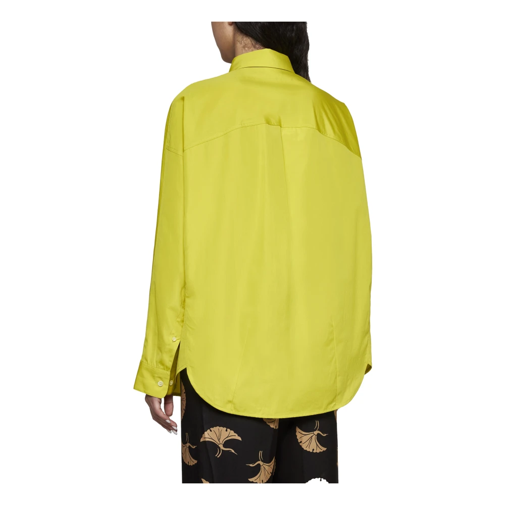Dries Van Noten Stijlvolle Overhemden Green Dames