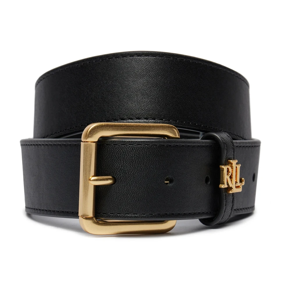 Ralph Lauren Svart bälte Black, Dam