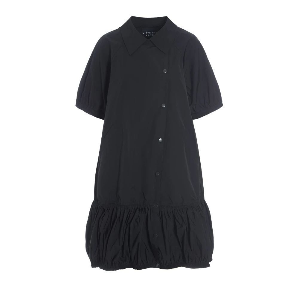 Bitte Kai Rand Puffy Poplin Overhemdjurk Zwart Black Dames