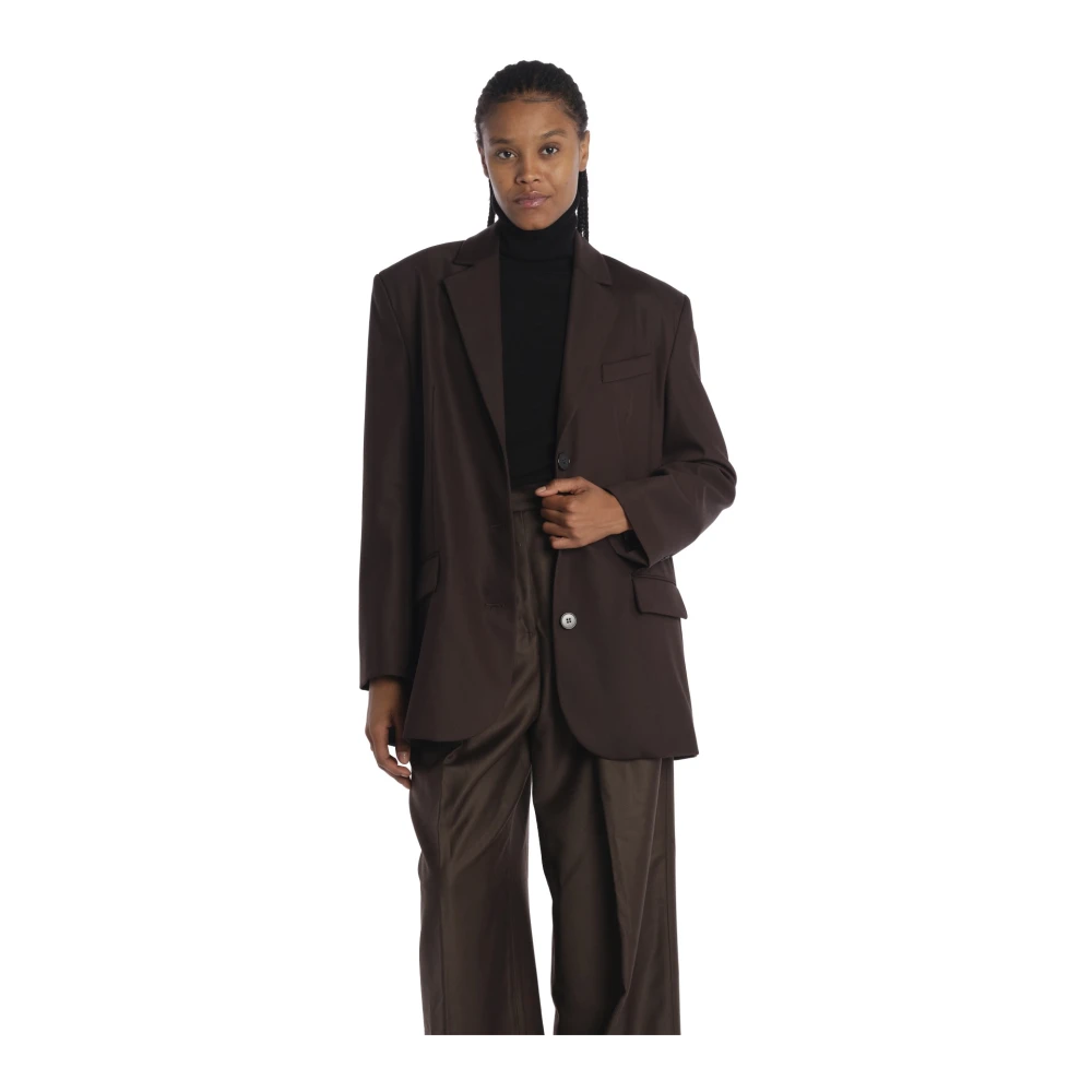 IVY OAK Brun Blazer Jacka Brown, Dam