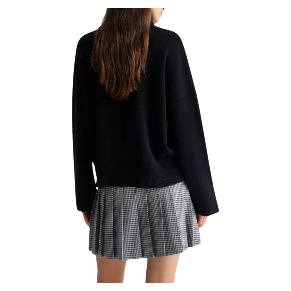 Liu Jo Zwarte coltrui van wol Black Dames