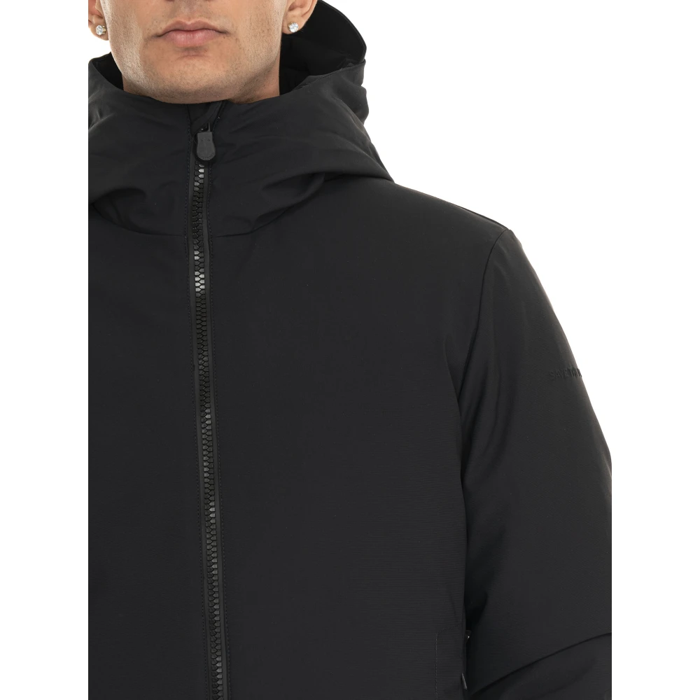Save The Duck Hooded Sabal Jacket met Ritssluiting Black Heren