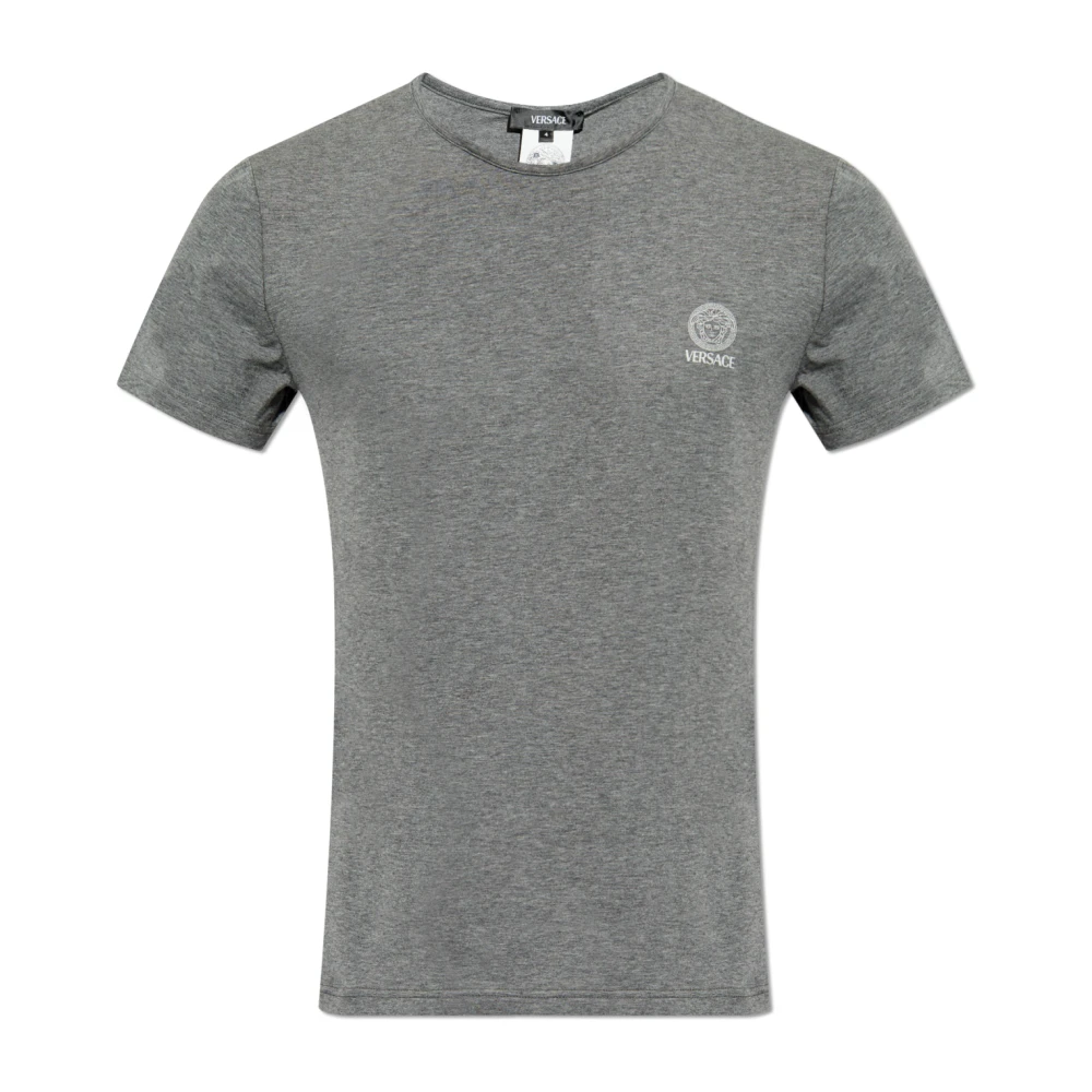 Versace T-shirt uit de 'Underwear' collectie Gray Heren