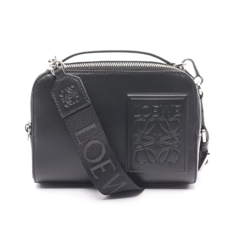 Loewe Pre-owned Leather shoulder-bags Black Dames