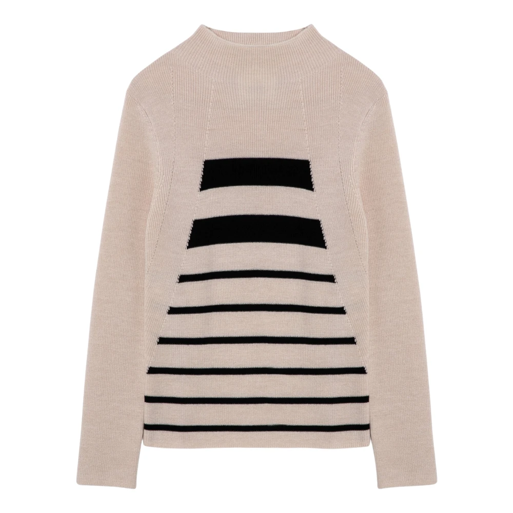 Erika Cavallini Trui Turtleneck Beige Dames