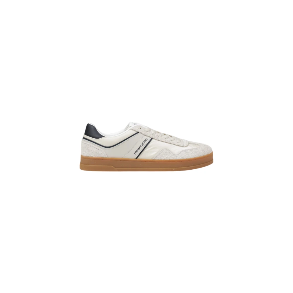 Tommy Jeans Leather Trainers Collection For Men - Male - Sneakers - Beige - 7 Uk - Shoes