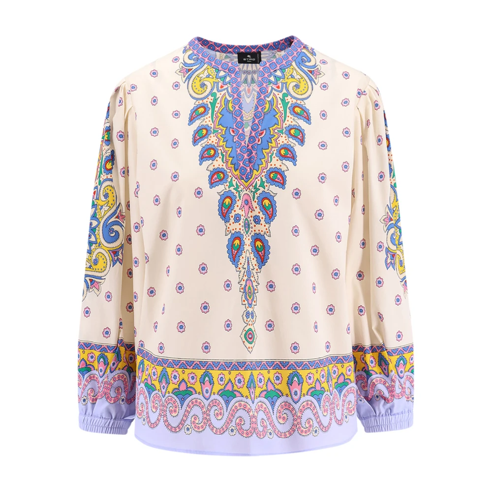 ETRO Multicolor Print Katoenen Shirt Multicolor Dames