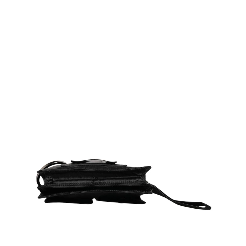 Dolce & Gabbana Zwarte Stoffen Logo Crossbody Tas Black Dames