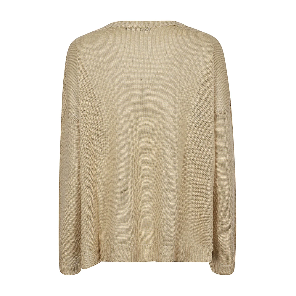 Max Mara Weekend Zachte Linnen Beige Trui Beige Dames