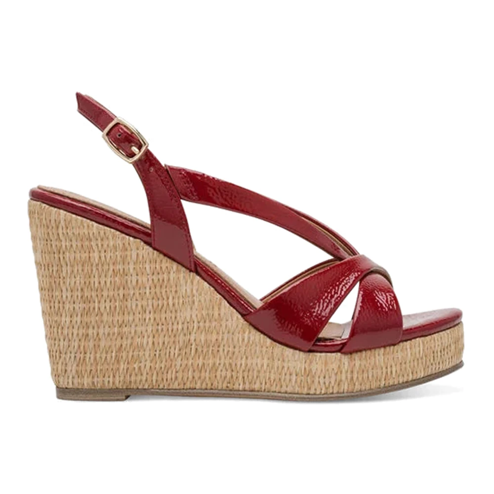 Tamaris Women's Red Wedge Sandal - Wedges - 5 Uk - Shoes