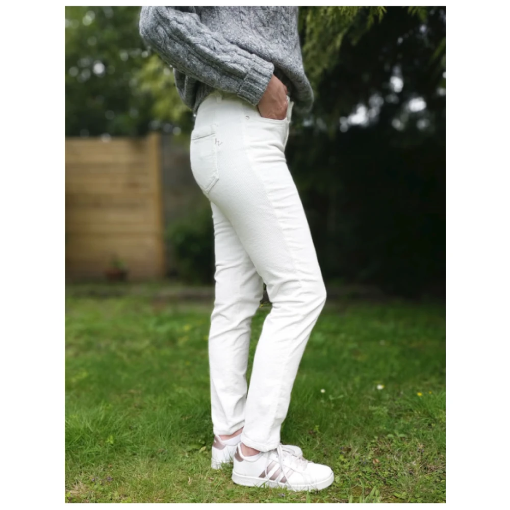 Islow Corduroy Slim 7 8 Broek Beige Dames