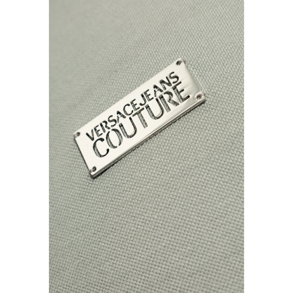 Versace Jeans Couture Polo met applicatie Gray Heren