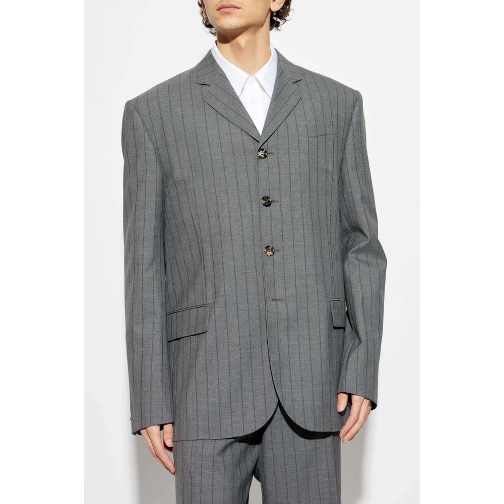 Moschino Wollen blazer Gray Heren