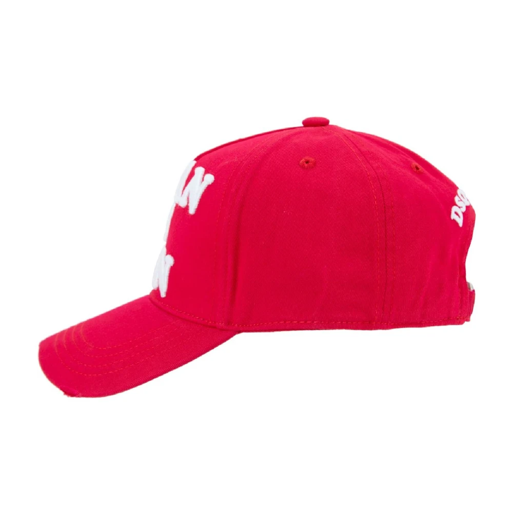 Dsquared2 Contrast Logo Baseballpet Red Unisex