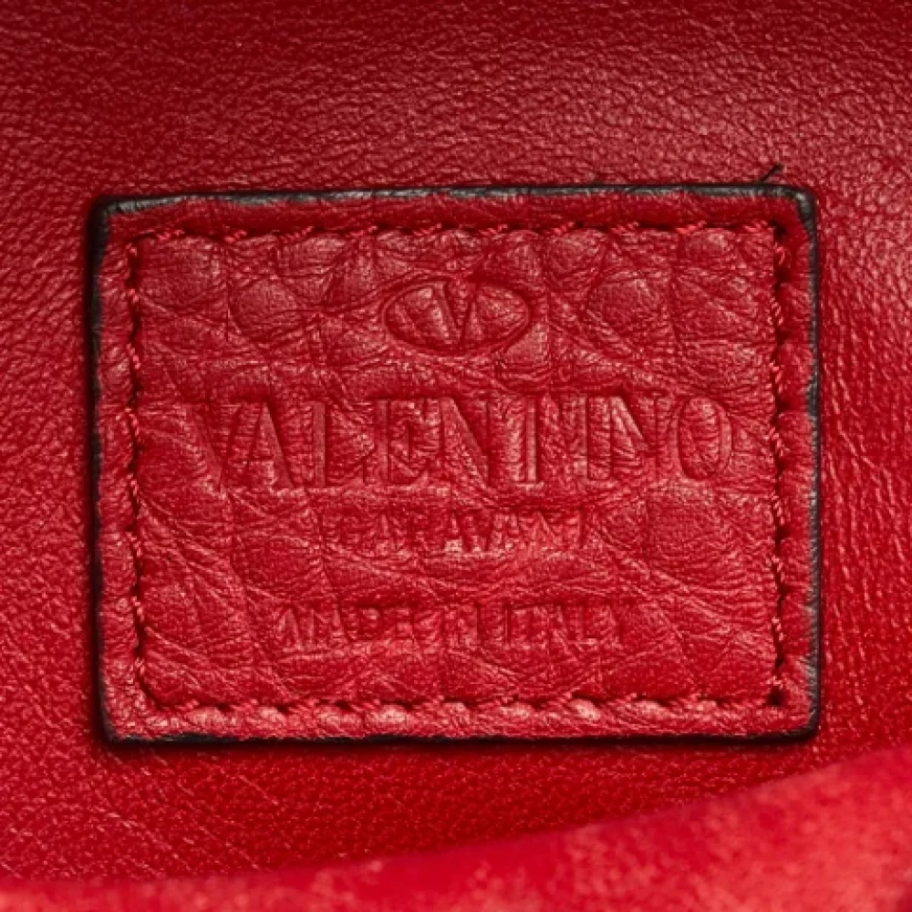Valentino Vintage Pre-owned Canvas backpacks Red Dames