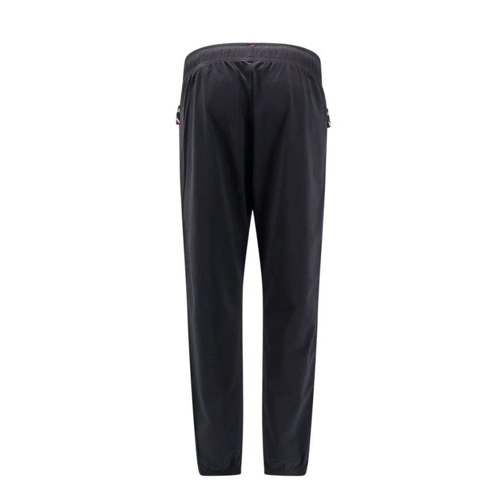 Moncler Nylon Elastische Taille Broek met Zakken Black Heren