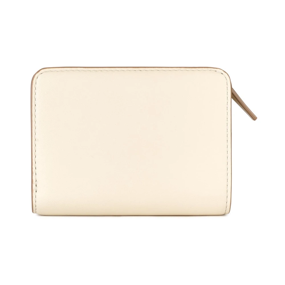 Marc Jacobs Mini compact wallet in Cloud white Beige Dames