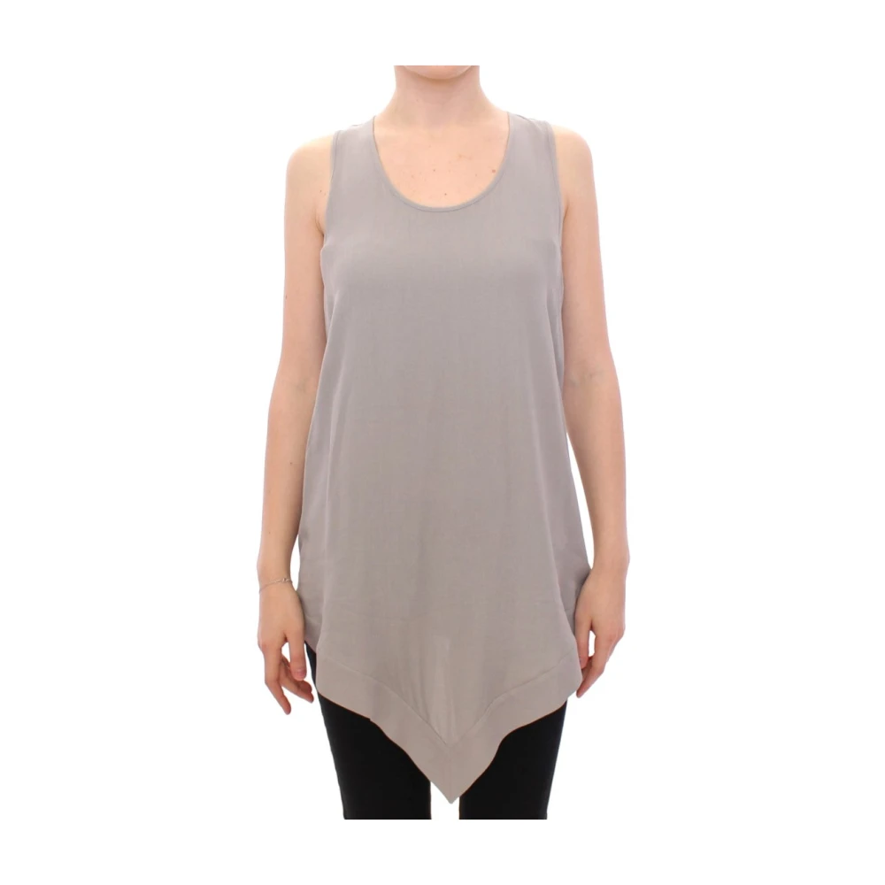 Comeforbreakfast Gray Sleeveless Tops, Female, Xs, Sleeveless Tops