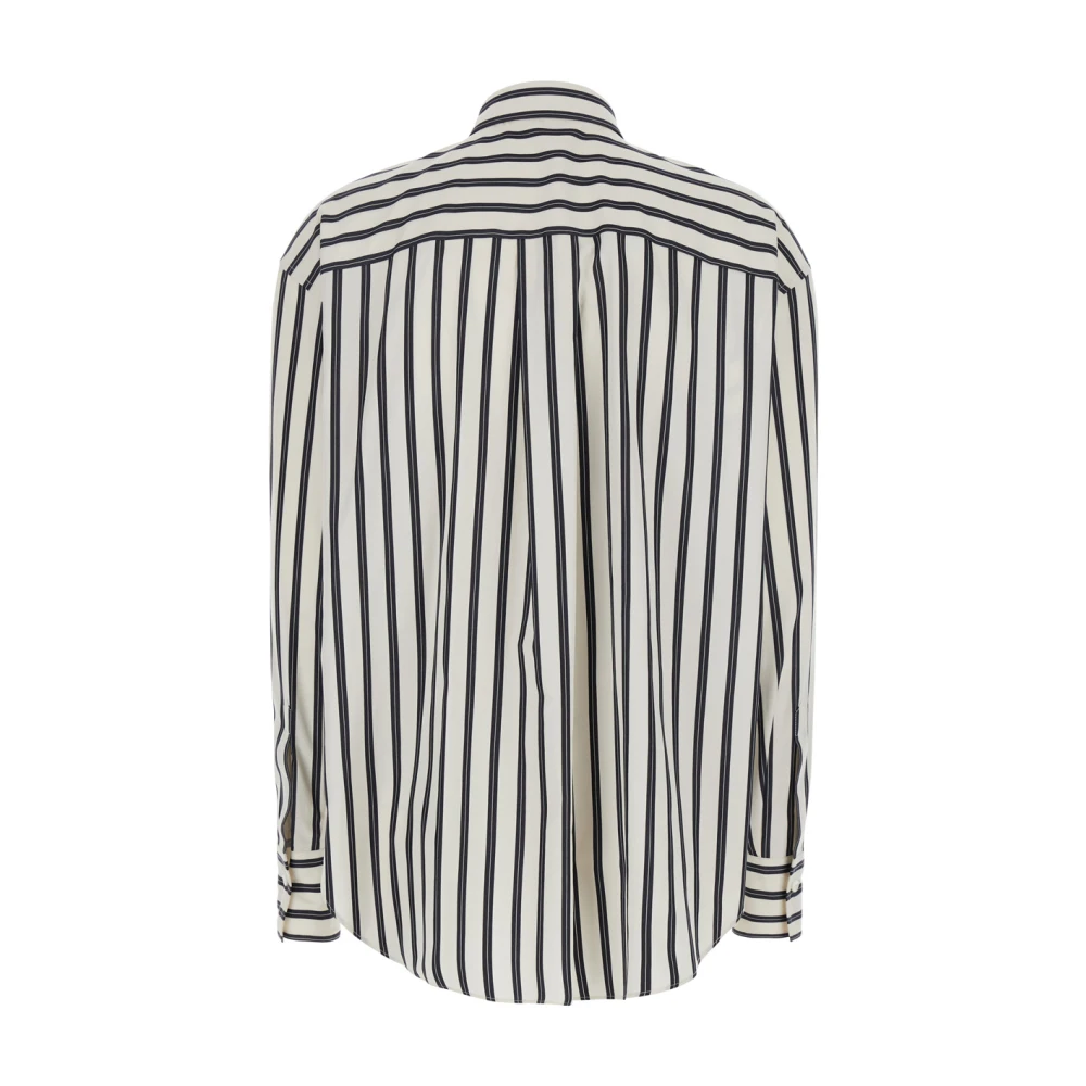 BRUNELLO CUCINELLI Witte Bloemen Overhemd White Dames