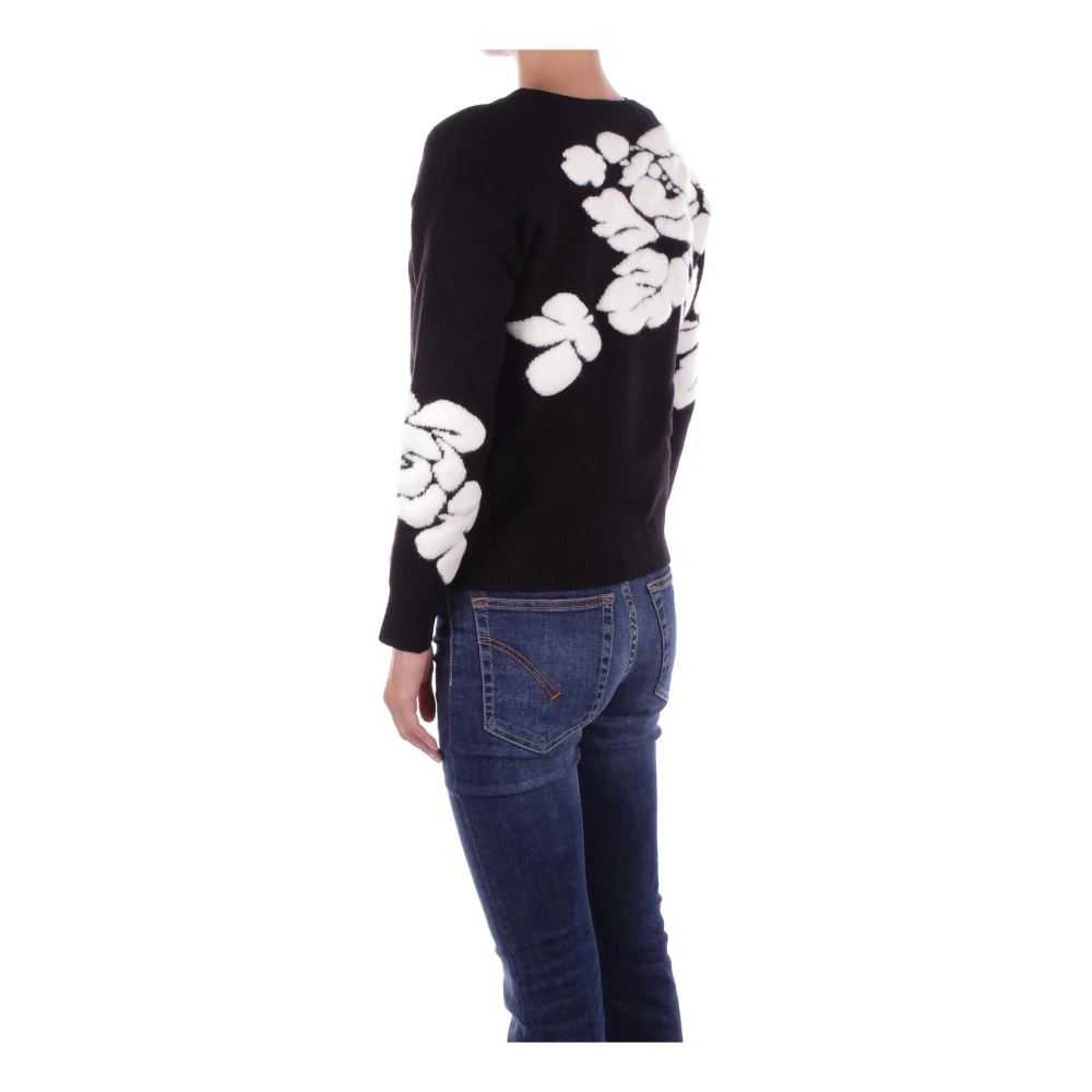 Blugirl Zwarte trui met decoraties Black Dames