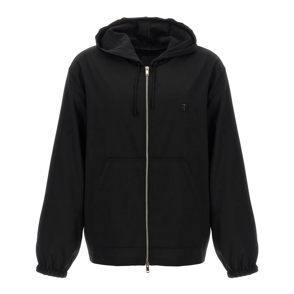 Givenchy Men's Black Wool Hoodie - Zip-Throughs - Xl - Sweatshirts & Hoodies