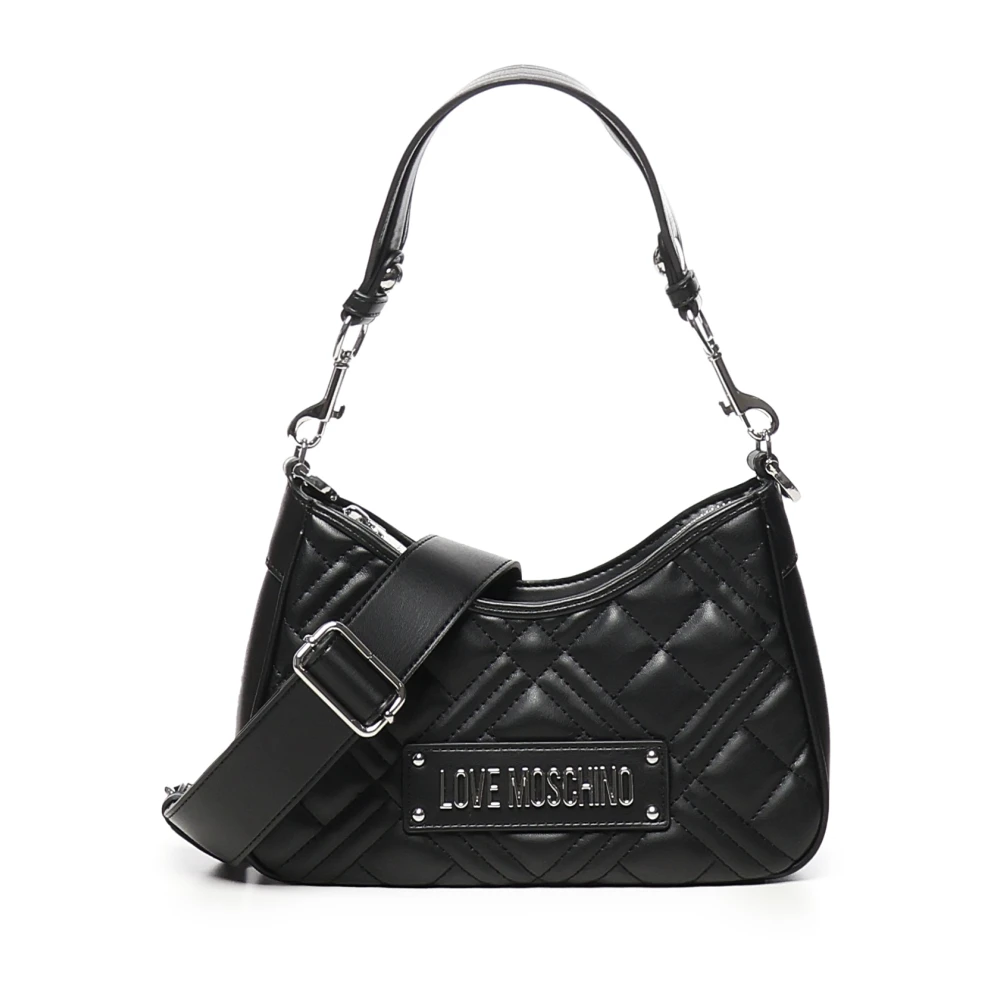 Love Moschino Women's Black Shoulder Bag With Logo