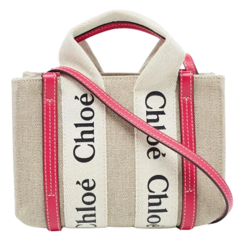 Chloé Pre-owned Canvas handbags Pink Dames