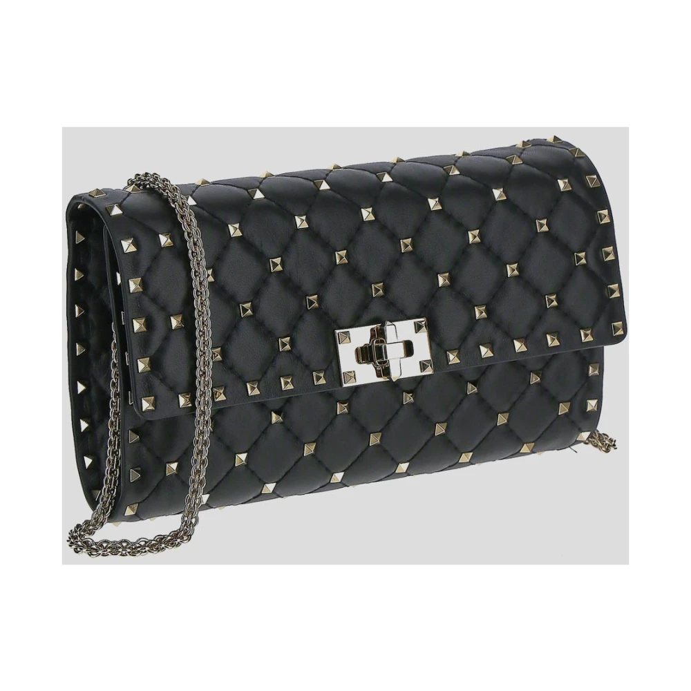 Valentino Garavani Spike Leren Tas Black Dames