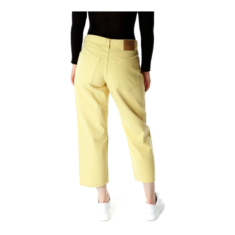 American vintage Wide Leg Highwaist Jeans Yellow Dames