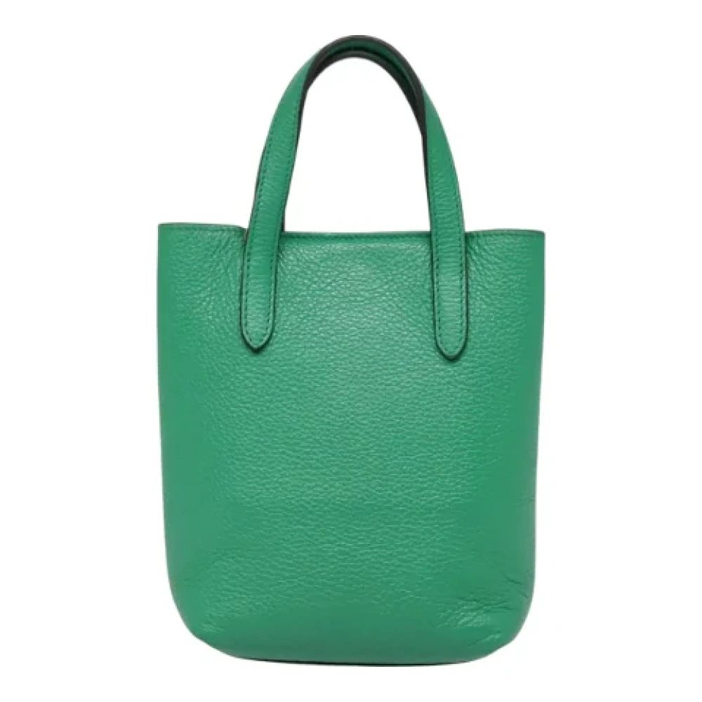 Salvatore Ferragamo Pre-owned Leather handbags Green Dames