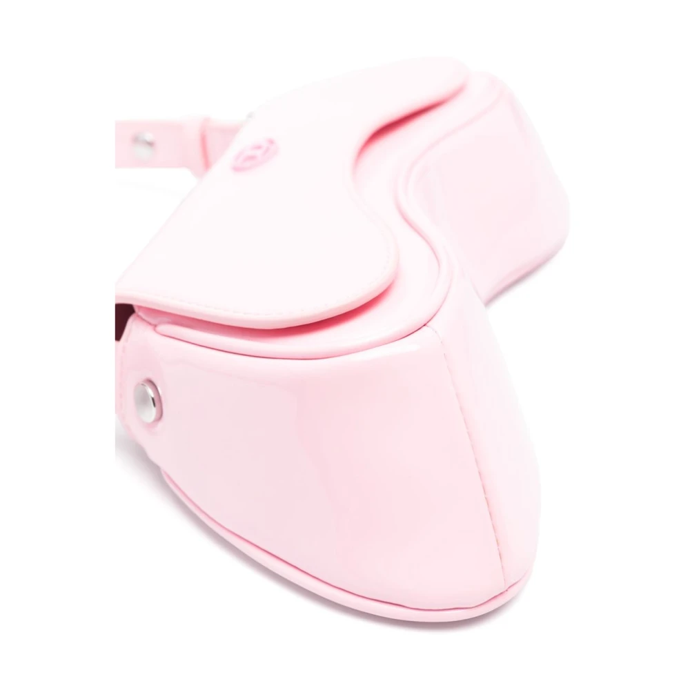 Diesel Roze Omslag Schoudertas Logo-Jacquard Pink Dames