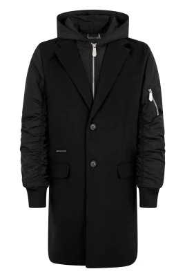 Single Breast Hooded Coat